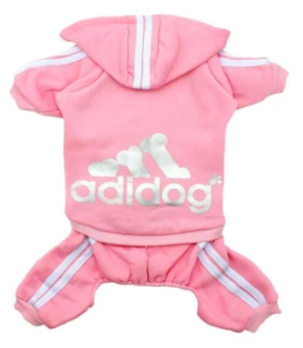 Adidog hoodie pink top